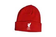 Liverpool FC Childrens/Kids Mass Turned Up Cuff Beanie (Red/Black) (One Size)