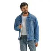 Wrangler Men's Retro® Rodeo Night Sherpa Lined Denim Blue Jacket 112353363