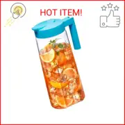 Amazing Abby - Slim - Tritan Pitcher (64 oz), Unbreakable Plastic Water Pitcher