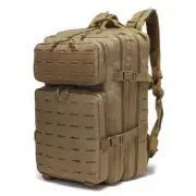 NNEDSZ Khaki Outdoor sports backpack Large capacity travel commuter backpack Wat