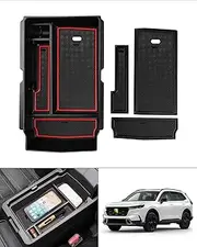 Autorder Center Console Organizer for 2023-2025 Honda CR-V CRV Accessories Armrest Storage Box Secondary Insert Tray with 2 Color Mats