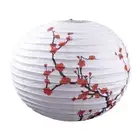 1x Floral Paper Lampshade Ceiling Light Pendant Lamp Shade Ball Lantern Acc Vt
