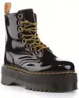 Dr Martens Vegan Jadon Vegan Oxford Zip Platform Womens Boots In Black UK 3 - 7