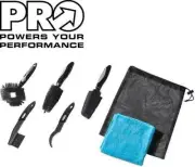 Shimano Pro Bike Gear 5x Brush Cleaning Set with MicroFibre Towel PRTL0055