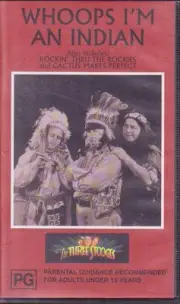 THE THREE STOOGES - whoops I'm an indian- VHS VIDEO