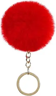 [Generic] Fuzzy Ball Exquisite Small Key Rings Multi-functional Delicate Key Chains Women for Children Adults Elderly Students