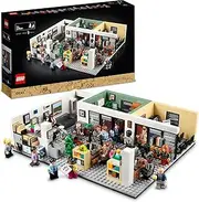 LEGO® Ideas The Office 21336 Building Kit; Display Model for Adults, Featuring a Brick-Built Section of Dunder Mifflin’s Scranton Branch from The Hit US Mockumentary, Plus 15 Minifigures and a Cat