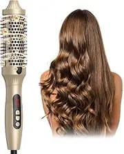 Jarttarn Thermal Brush, 38Mm Curling Iron Brush, 3 in 1 Curling Wand with Dual Voltage, Hot Comb,Hair Straightening Brush Volumizing Hot Brush Create Root Volume & Loose Curls