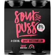 Sour Puss Watermelon Can 8% 330mL