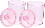 Cabilock Material Lightweight Airtight Round Box for Cotton Pads Swabs Beauty Organizer