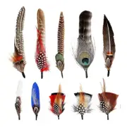 Hat Feathers Assorted Feathers Fashion Cowboy Hat Feather Craft Feathers for Fedora Decor DIY Centerpieces Crafts Accessories Style A