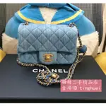 糖糖二手 CHANEL 香奈兒 AS1786 爆款 牛仔藍 MINI COCO 方胖子金球包 藍色 現貨免運