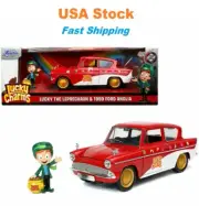 Lucky Charms 1959 Ford Anglia w Lucky The Leprechaun Figure Jada 7.25'' 1:24