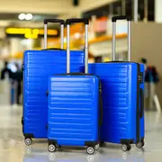 ALFORDSON 20" 24" 28" 3pc Luggage Trolley Set Suitcase Travel TSA Carry On Hard Case Lightweight Blue