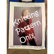 New Fiesta Yarns Kokopelli Tango Lacy Fringed Shawl Wrap Knitting Pattern