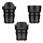 Rokinon Cine DS T1.5 Cine Lens Kit for Sony Alpha E Mount - 24mm + 50mm + 85mm