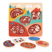 Mentari Countryside Puzzle Sorting Kids/Children Educational Wooden Toy 2y+