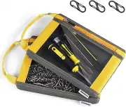 Clear Small Tool Pouch Bags Zippered Pouches for Organization with 3 Clips New