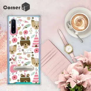 Corner4 Samsung Galaxy Note 10 四角防摔立架手機殼-森林物語