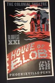 Hatch Show Print Poster Blob Fest XXI Phoenixville, PA July 10 - 12, 2020