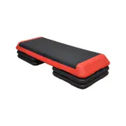 XL - Aerobic Step - 110cm*40cm Cardio Exercise Stepper - Red Stepper 4 Risers