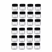M01498x96-FS MOREZMORE 96 Empty 1/2 oz Clear PET Jar Lid 33/400 Genesis Paint