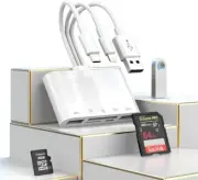 5-in-1 USB C Lightning USB Multi Card Reader for SD/SDHC/SDXC/MMC,SD Card Reader