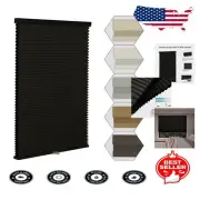 20" Black Cordless Cellular Window Blinds - Noise Reduction & Thermal Insulation