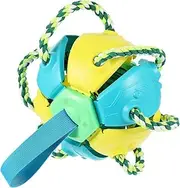 Pet Football Toys Doggie Toys Dog Bell Dog Squeaky Toy Outdoor Toys Puppy Dog Toys Dog Tug Toy Pets Flying Ball Dog Chewing Toy Puppy Toys for Small Dogs Chew Toys Plastic