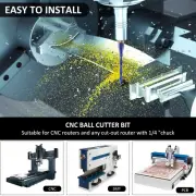 Upcut Spiral Router Bit 1/4 inch Shank Sturdy CNC Router Bits with Nano qrxpj