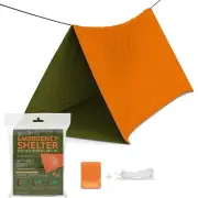 Emergency Tube Tent Mylar Space Blanket Material Bivy Bag Survival Shelter Light