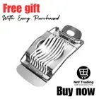 Stainless Steel Boiled Egg Slicer Section Mushroom Tomato Strawberry Cutter Tool
