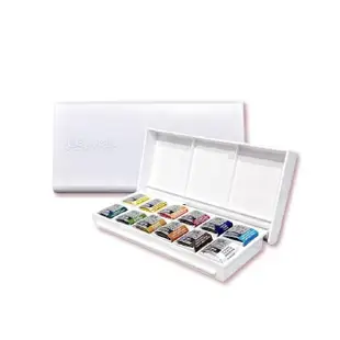 【英國溫莎牛頓Winsor&Newton】Cotman學生級塊狀水彩12色(含水彩筆)