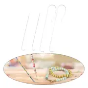 4Pcs Convenient Curved Beading Needle Set for Bead Spinners and Jewelry