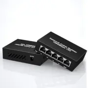 RJ45 Ethernet Splitter 1 to 4 High Speed Gigabit Network Splitter with USB Po...