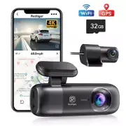 Dash Cam, 4K Front and 1080P Rear Car Dash Camera