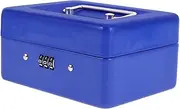 Angoily 3pcs Box Password Money Box Key Lock Lids Safe Cash Container for Cash Valuables Sturdy Metal Storage Handle Boys and Girls Safe Bank