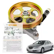 Power Steering Pump w/ Pulley For 2004-2008 Honda Pilot Acura TL 3.2L 3.5L V6