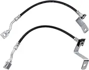 TRQ Brake Hose Set Compatible with 2001 Chevrolet Silverado 1500 GMC Sierra 1500