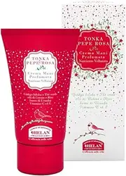 Helan Tonka & Pepe Rosa - Hand Cream for Dry & Chapped Skin, Silky Effect - Moisturising Scented Gel with Vitamin C & E, Pink Pepper - High Protection against Atmospheric Agents - Made in Italy, 50 ml