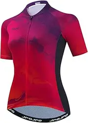 [Teleyi] Women's Cycling Jersey Bike MTB Short Sleeve Bicycle T-Shirt Clothing Jacket Quick-Dry Tops S-3XL