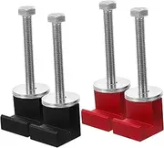 Anneome 4pcs Heavy Duty Tool Box Mounting Kit Hooks for Pickup Truck Tool Box Easy Installation Tie Down Clamps Colors Durable Automotive Fasteners