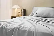 [Sheraton] Luxury 1000 TC Cotton Rich Sheet Set Queen Bed Dove Grey