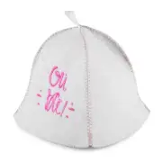 Russian Banya Hat - Women's Sauna Hat Felt Spa Hat Wool Blend Шапка Для Бани