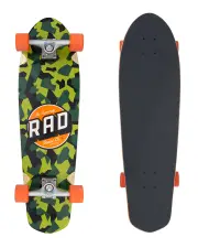 RAD COMPLETE SKATEBOARD CALI CRUISER - CAMO CLASSIC CAMO 9.125