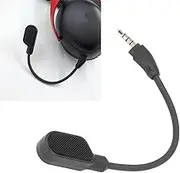 Microphone Replacement for HyperX Cloud III, 3.5mm Detachable Mic Boom, 360° Bendable Microphone Boom for HyperX Cloud III Gaming Headset Mic