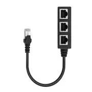 1 to 3 Socket LAN Ethernet Network RJ45 Plug Splitter Extender