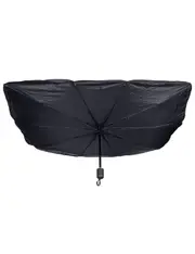 Vistara 145 x 79cm Foldable Car Windscreen Umbrella UV Sun Shade Block w/Bag BLk