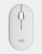 Logitech Pebble M350S Wireless Optical Mouse White Graphite 1000 dpi Bluetooth Low Energy
