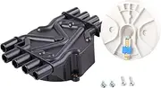 Ignition Distributor Set Brass Terminals Distributor Cap and Rotor Kit For GMC Vortec C1500 C2500 C3500 K1500 K2500 K3500 1996 1997 1998 1999 2000 2001 2002 V8 5.0L 5.7L Relpaces # 93441558 DR331
